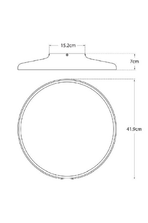 Frosted Round Ceiling Lamp | Andrew Martin Dot | Oroa.com