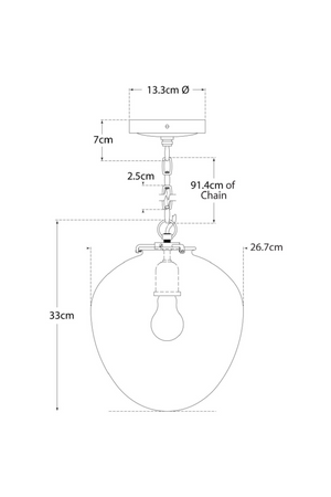Acorn-Shaped Pendant Light | Andrew Martin Katie | Oroa.com