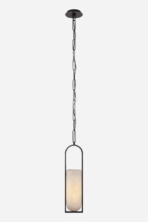 Elongated Alabaster Pendant Lamp | Andrew Martin Melange | Oroa.com