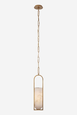 Elongated Alabaster Pendant Lamp | Andrew Martin Melange | Oroa.com