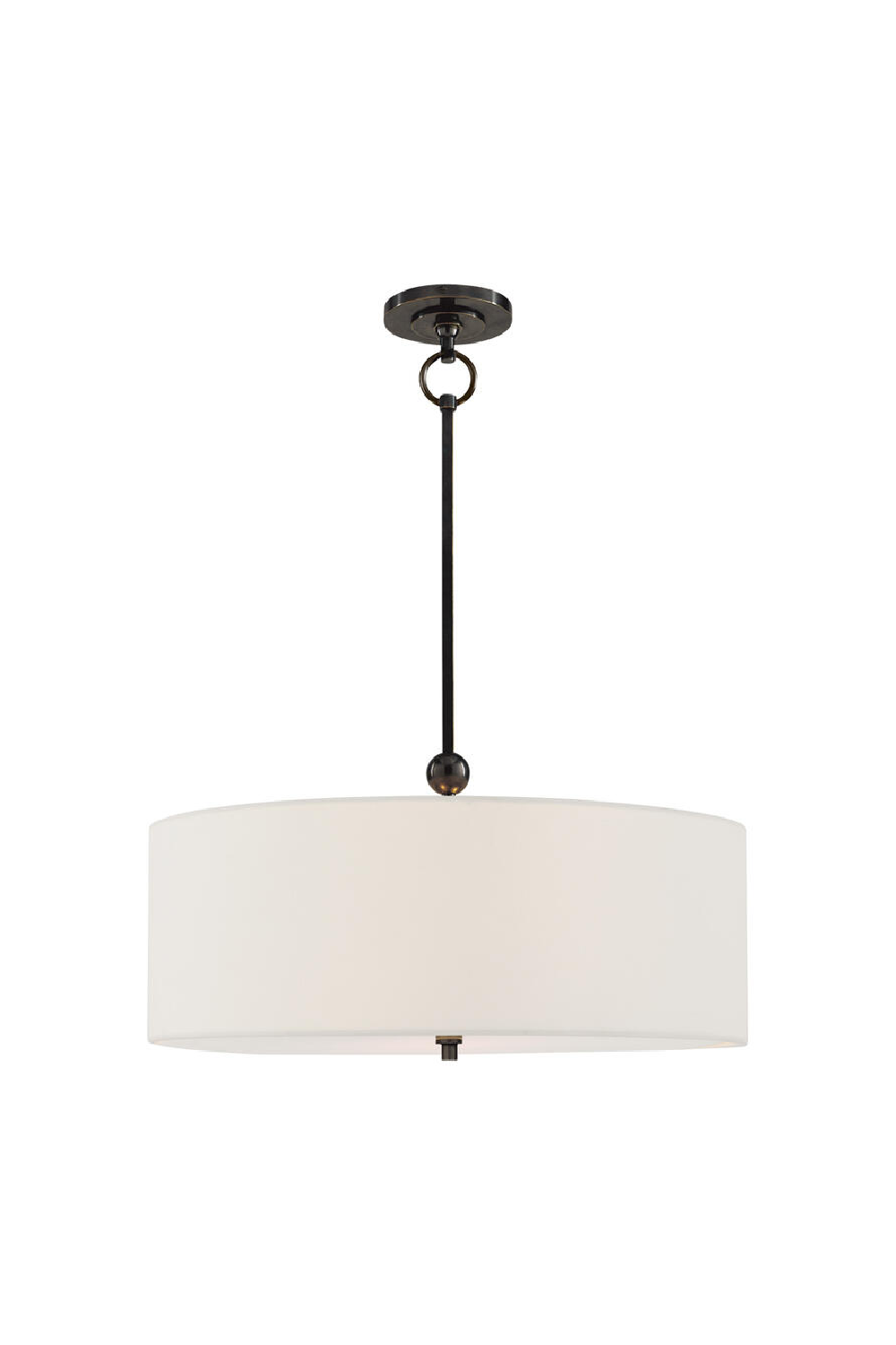 White Linen Shade Ceiling Lamp | Andrew Martin Reed | Woodfurniture.com
