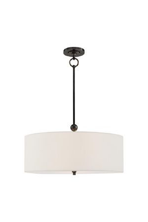 White Linen Shade Ceiling Lamp | Andrew Martin Reed | Woodfurniture.com
