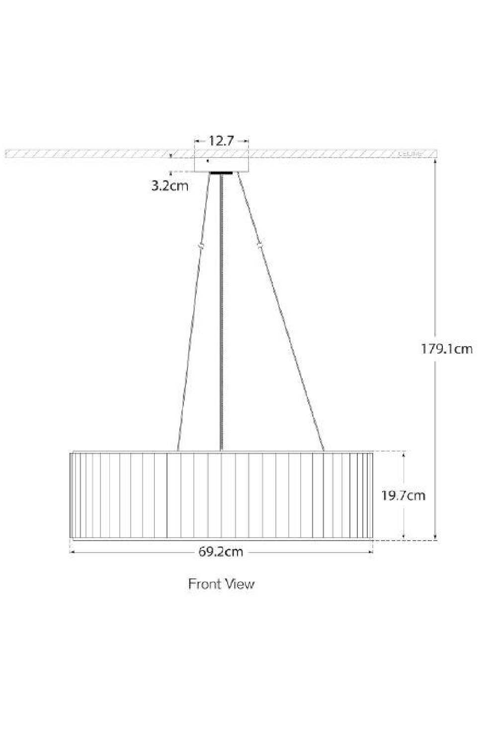 Pleated Shade Pendant Lamp | Andrew Martin Palati | Oroa.com