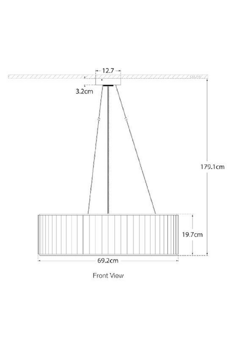 Pleated Shade Pendant Lamp | Andrew Martin Palati | Oroa.com