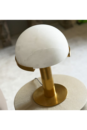 Alabaster Dome Table Lamp | Andrew Martin Melange | Oroa.com