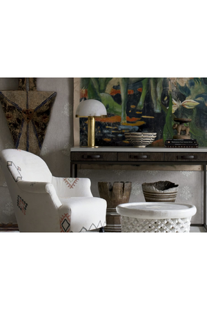 Alabaster Dome Table Lamp | Andrew Martin Melange | Oroa.com