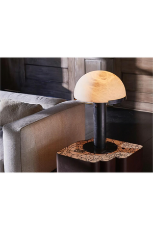 Alabaster Dome Table Lamp | Andrew Martin Melange | Oroa.com