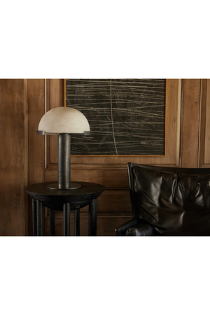 Alabaster Dome Table Lamp | Andrew Martin Melange | Oroa.com