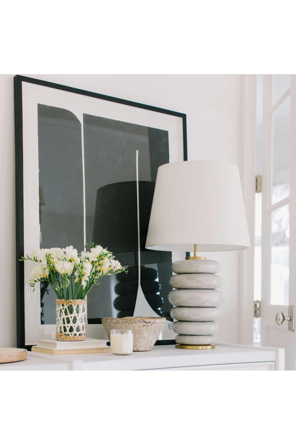 Antiqued Ceramic Table Lamp | Andrew Martin Phoebe | Oroa.com