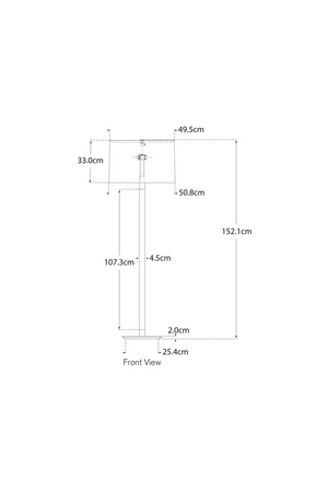 Crystal Stem Floor Lamp | Andrew Martin Riga | Oroa.com