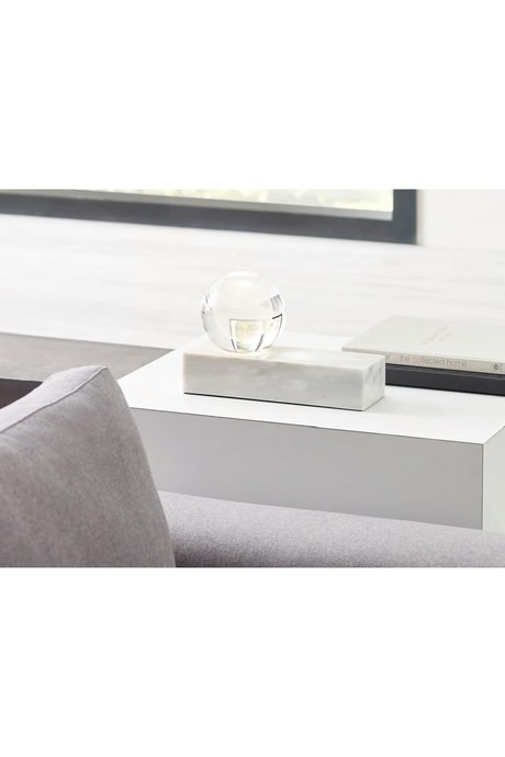 Marble Base Sphere Table Lamp | Andrew Martin Mina | Oroa.com
