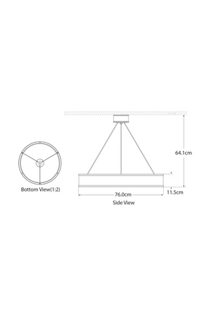 Metal Ring Chandelier | Andrew Martin Connery | Oroa.com