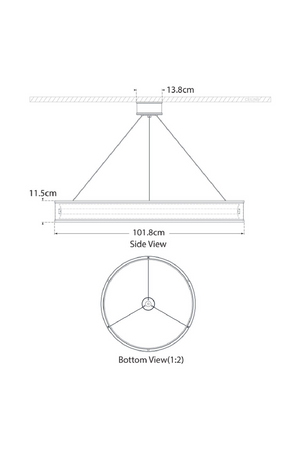 Metal Ring Chandelier | Andrew Martin Connery | Oroa.com
