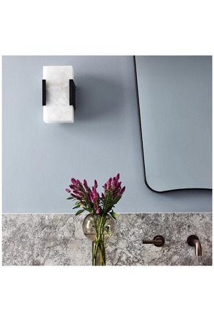Rectangular Alabaster Wall Lamp | Andrew Martin Covet | Oroa.com