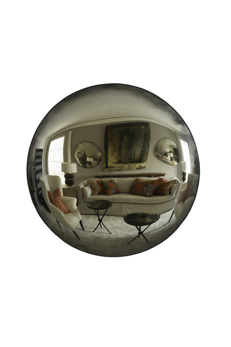 Silver Decorative Convex Mirror | Andrew Martin Richmond | Oroa.com