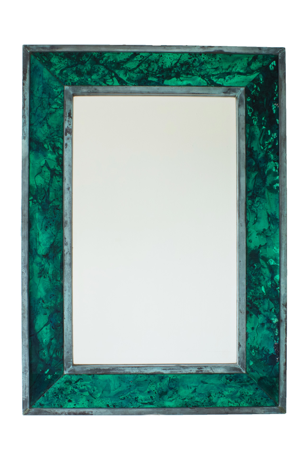 Green Rectangular Beveled Mirror | Andrew Martin Chelsea | Oroa.com