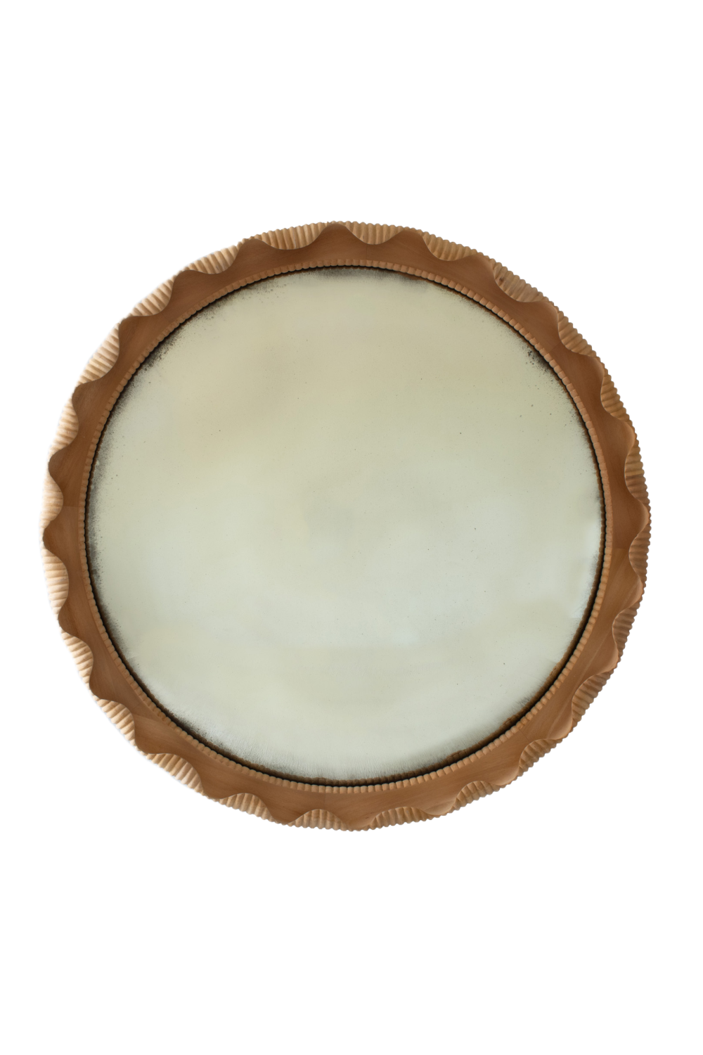 Mahogany Framed Round Convex Mirror | Andrew Martin Marylebobe | Oroa.com