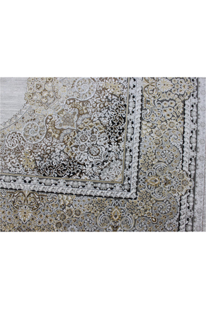 Gray Medallion Motif Persian Rug | Andrew Martin Soraya | Oroa.com