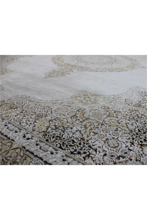 Gray Medallion Motif Persian Rug | Andrew Martin Soraya | Oroa.com