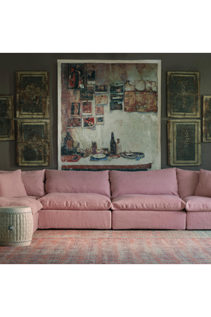 Indigo Fabric Sectional Sofa L | Andrew Martin Truman | Oroatrade.com