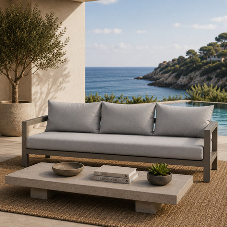   Gray Outdoor Sofa | Oroa.com