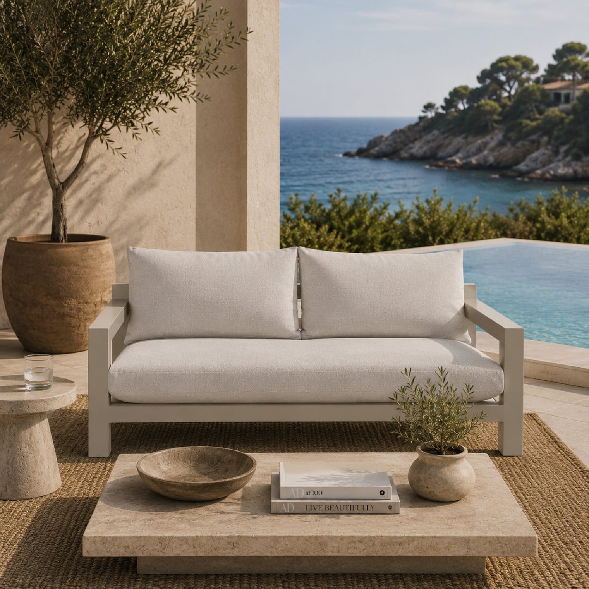   Gray Outdoor Sofa | Oroa.com