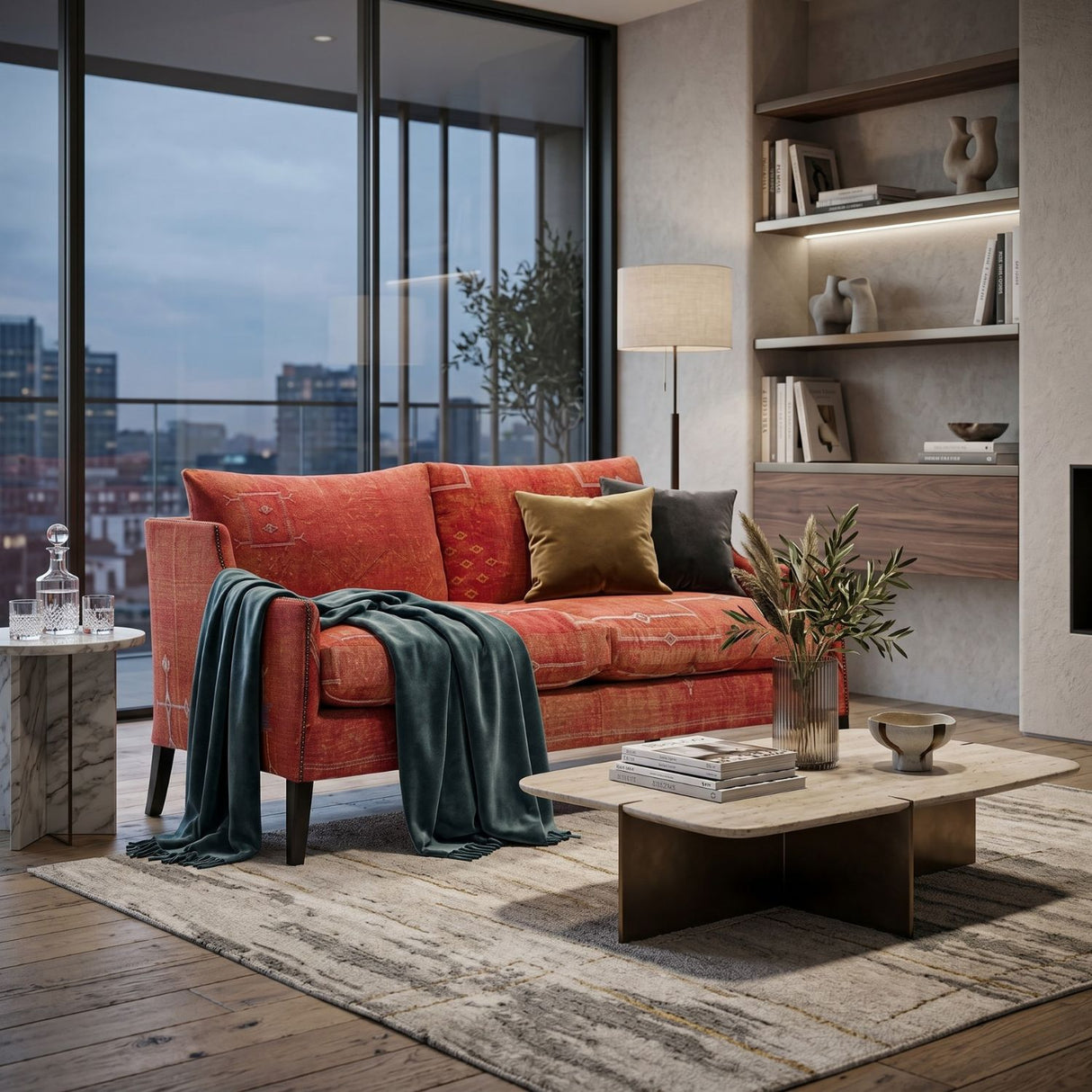   Upholstered Boho Sofa | Oroa.com