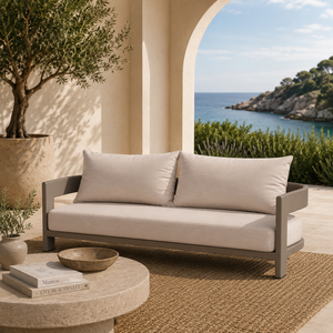   Curved Aluminum Outdoor Sofa | Oroa.com