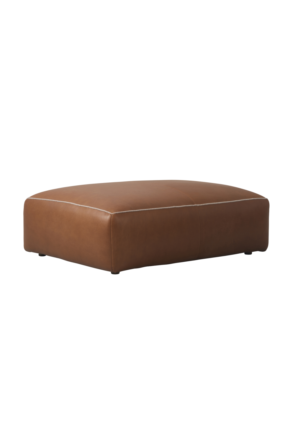 Brown Leather Modern Sectional Sofa | Andrew Martin Joshua | Oroa.com