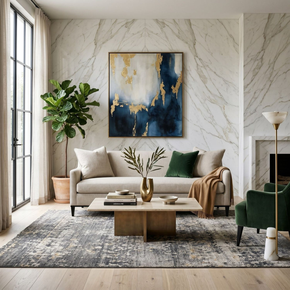   Cream Linen Sofa | Oroa.com