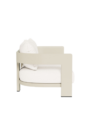 Outdoor White Aluminium Sofa | Andrew Martin Caicos | Oroa.com