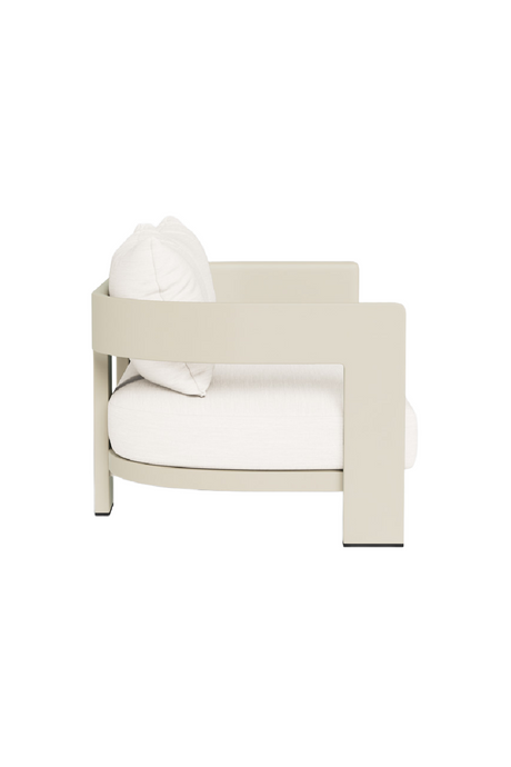 Outdoor White Aluminium Sofa | Andrew Martin Caicos | Oroa.com