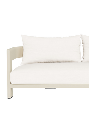 Outdoor White Aluminium Sofa | Andrew Martin Caicos | Oroa.com