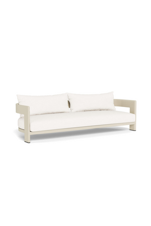 Outdoor White Aluminium Sofa | Andrew Martin Caicos | Oroa.com
