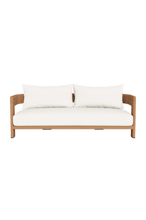 Outdoor Natural Teak Sofa | Andrew Martin Caicos | Oroa.com
