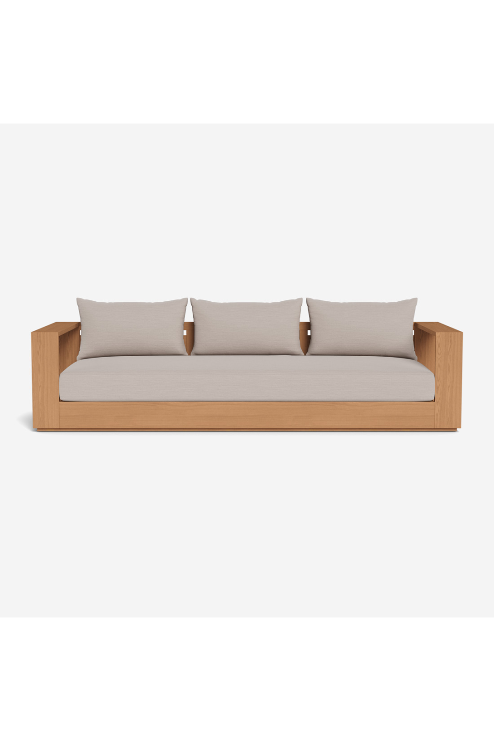 Outdoor Teak 3-Seater Sofa | Andrew Martin Bora | Oroa.com