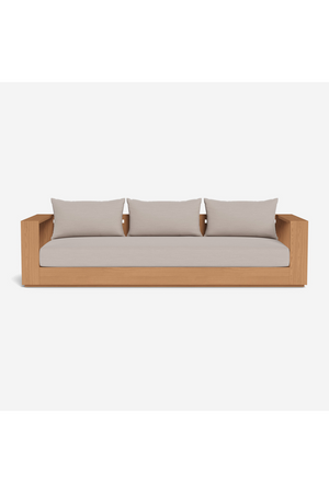 Outdoor Teak 3-Seater Sofa | Andrew Martin Bora | Oroa.com