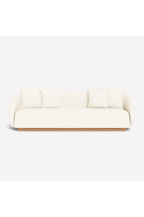 Ivory Outdoor 3-Seater Sofa | Andrew Martin Como | Oroa.com