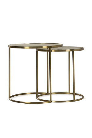 Brass Framed Nesting Side Tables (2) | Andrew Martin Ringo | Oroa.com