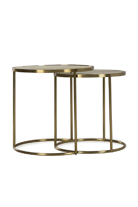 Brass Framed Nesting Side Tables (2) | Andrew Martin Ringo | Oroa.com