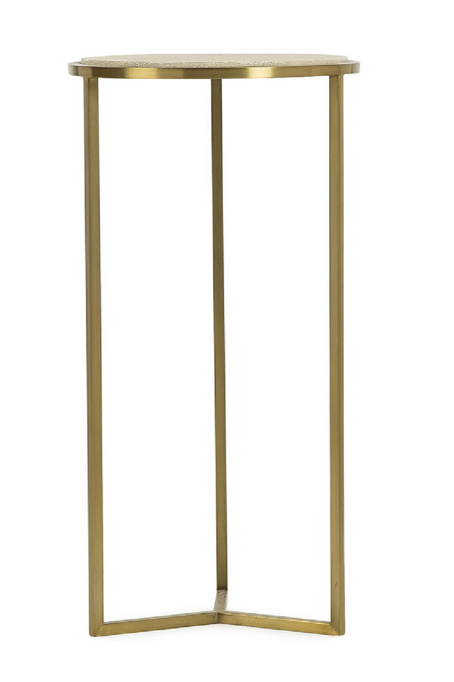 Cream Shagreen Accent Table | Andrew Martin Holly | Oroa.com