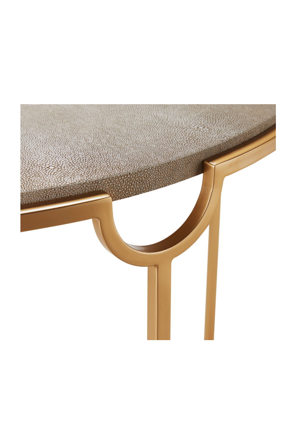 Half Moon Shagreen Console Table | Andrew Martin Elise | Oroa.com