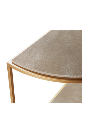 Half Moon Shagreen Console Table | Andrew Martin Elise | Oroa.com