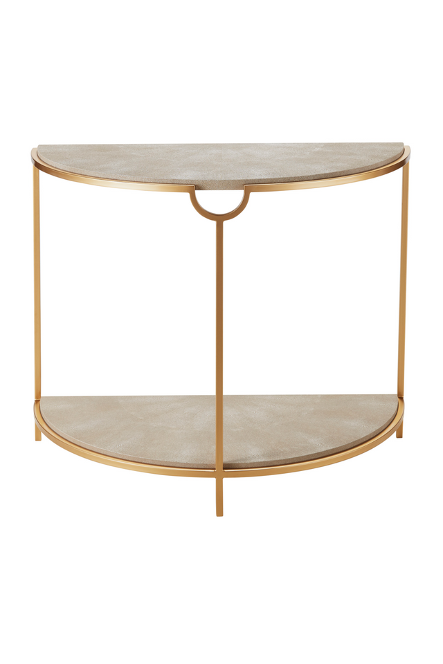 Half Moon Shagreen Console Table | Andrew Martin Elise | Oroa.com
