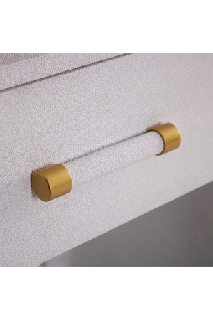 Shagreen Minimalist Bedside Table | Andrew Martin Moby | Oroa.com