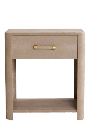 Shagreen Minimalist Bedside Table | Andrew Martin Moby | Oroa.com