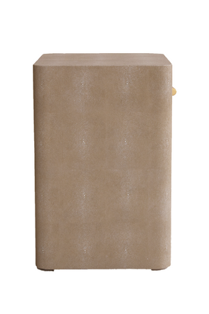 Shagreen Minimalist Bedside Table | Andrew Martin Moby | Oroa.com