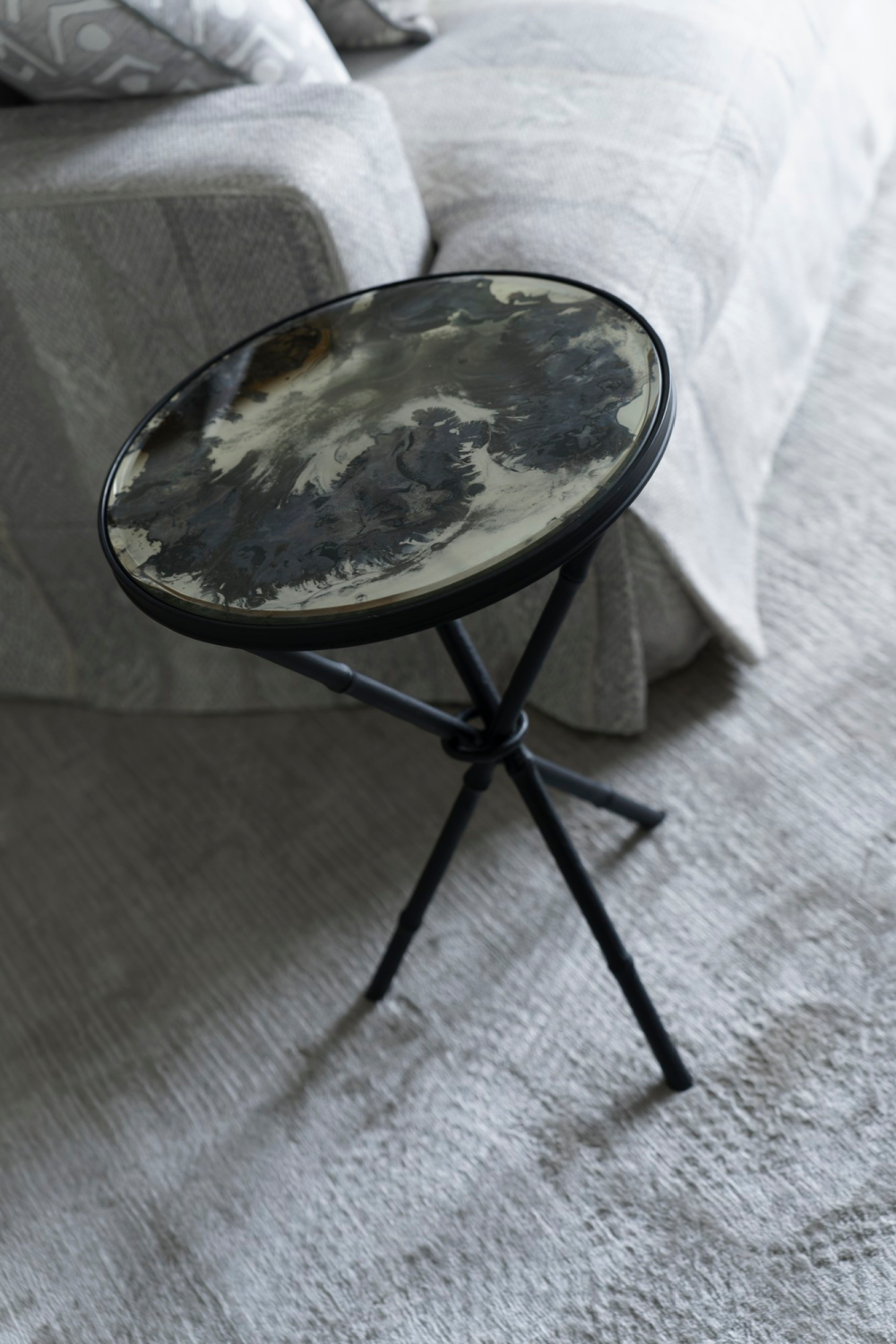 Antique Mirror Side Table | Andrew Martin Greenwich | Oroa.com