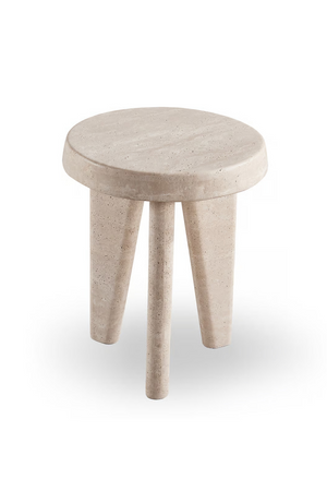 Travertine Outdoor Side Table | Andrew Martin Lucca | Oroa.com