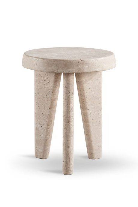 Travertine Outdoor Side Table | Andrew Martin Lucca | Oroa.com